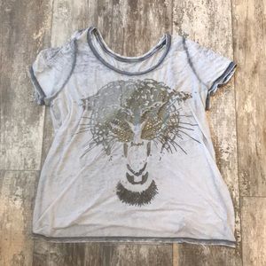 Lane Bryant Tops - LANE BRYANT SIZE 20 DISTRESSED/HOLES/STUDDED TIGER Lane Bryant Tops - LANE BRYANT SIZE 20 DISTRESSED/HOLES/STUDDED TIGER
